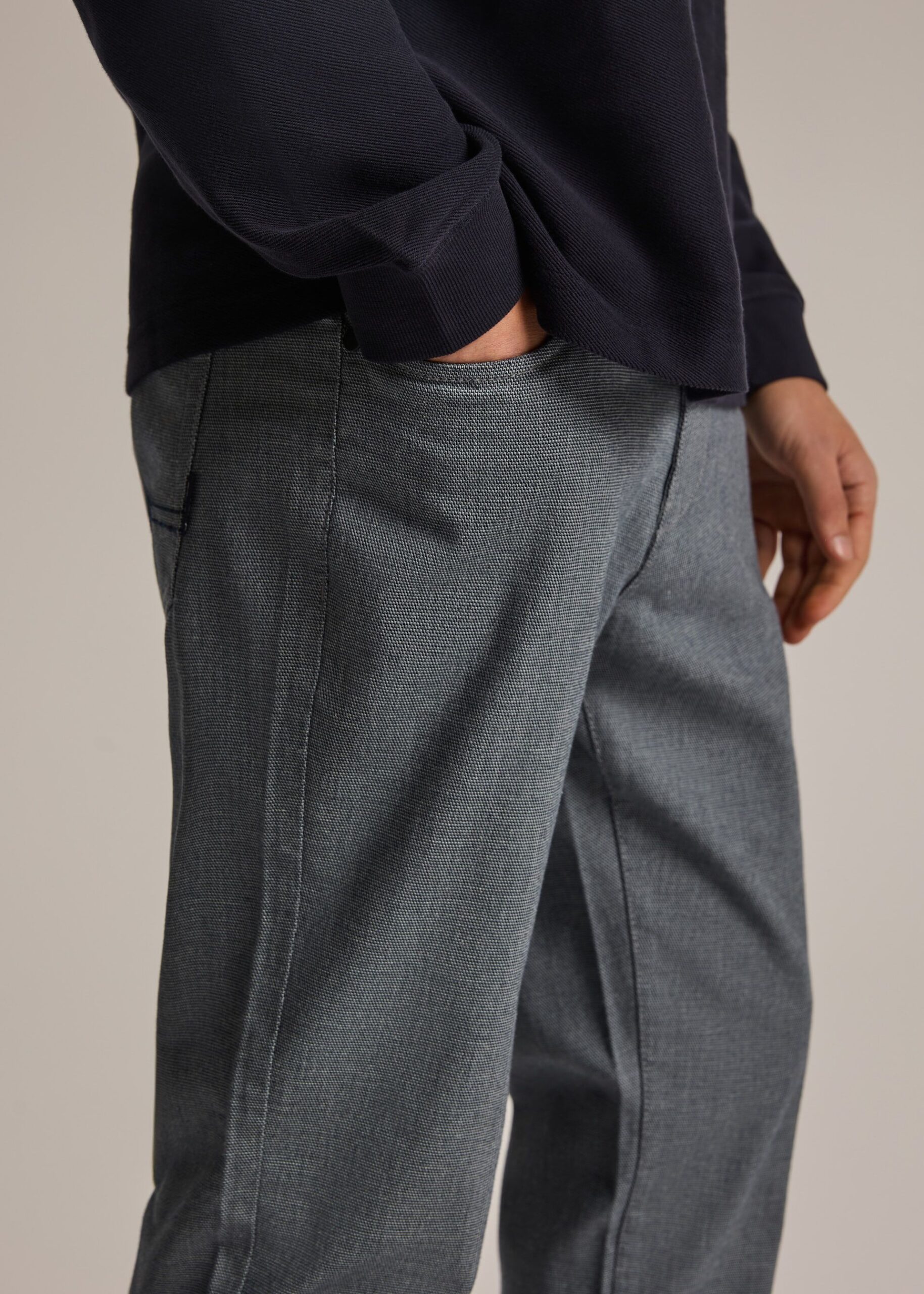 Брюки мужские KAIS P 254 slim fit голубой меланж — изображение 3