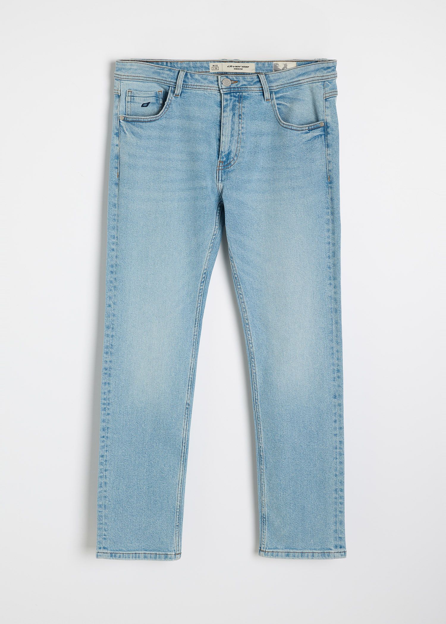 Джинсы мужские NEWMAN 255 классические regular fit голубые — изображение 5