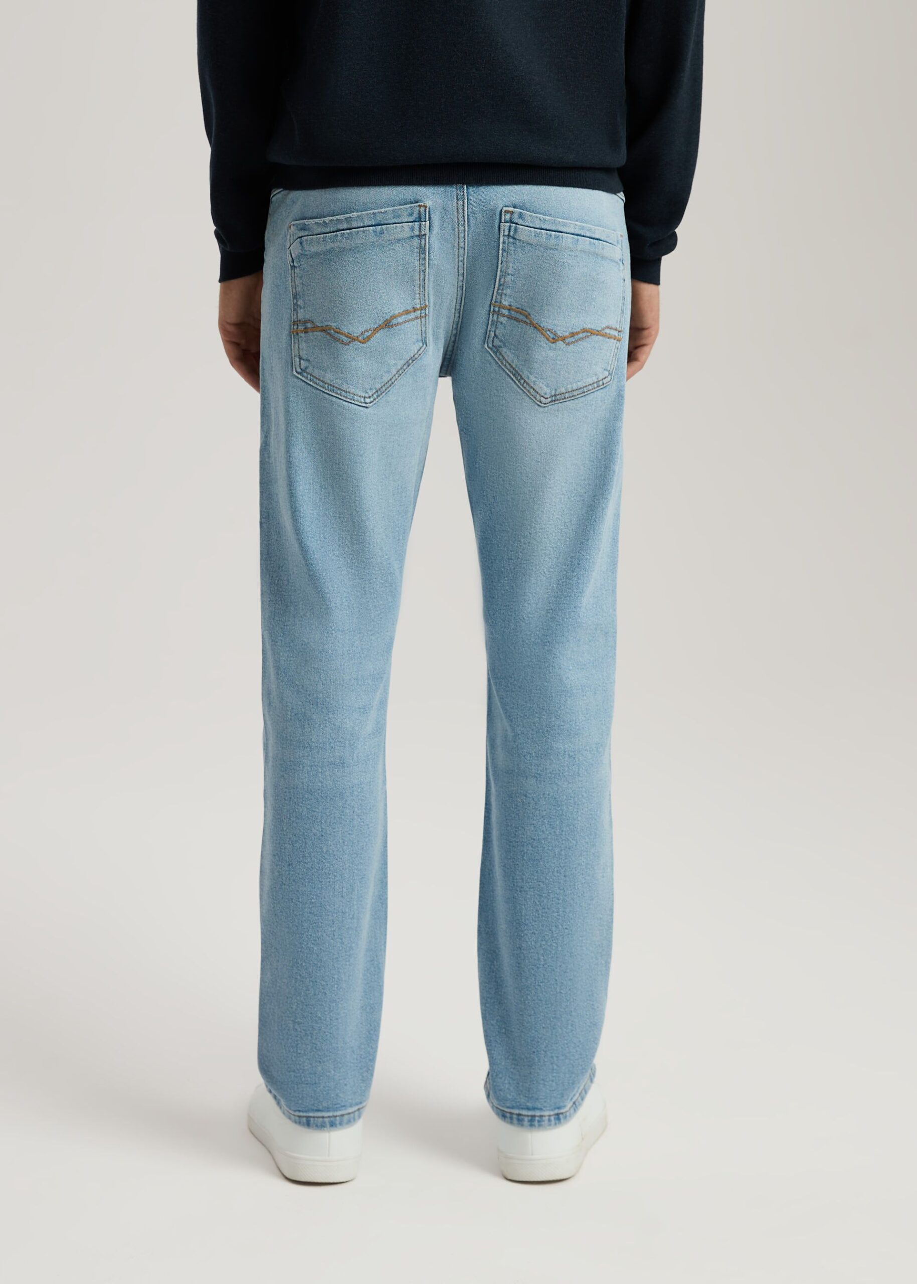 Джинсы мужские NEWMAN 255 классические regular fit голубые — изображение 3
