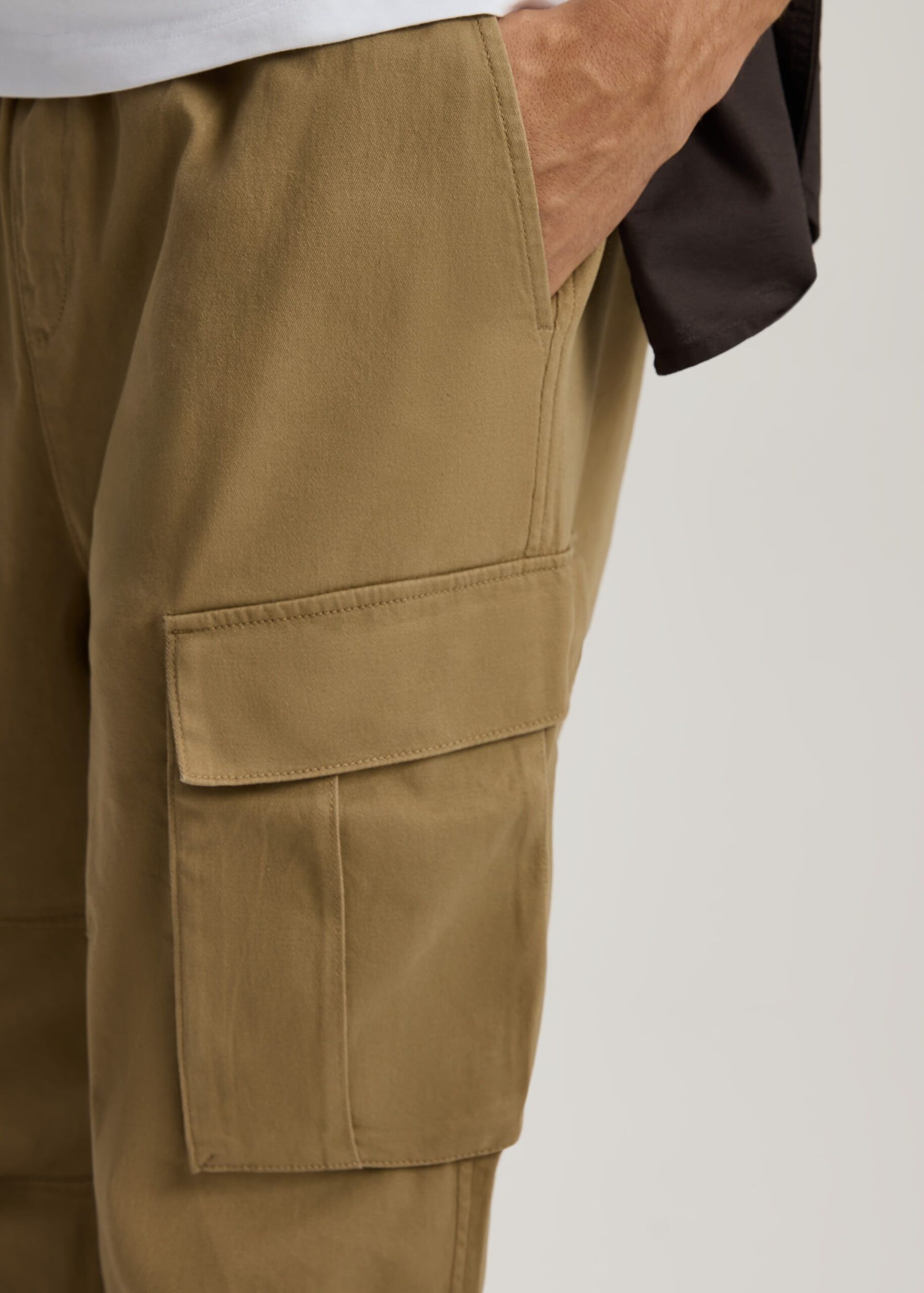 Брюки чоловічі VARBERG jogger fit бежеві - Зображення 2