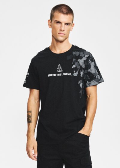 Футболка мужская DKR CAMO 256 с принтом черная