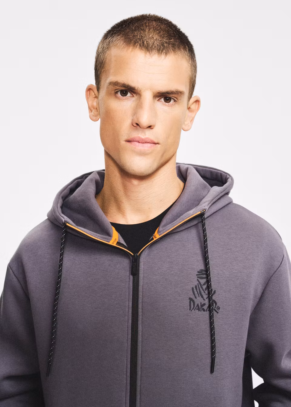 Толстовка чоловіча DKR ZIP H25 графітова - Зображення 6