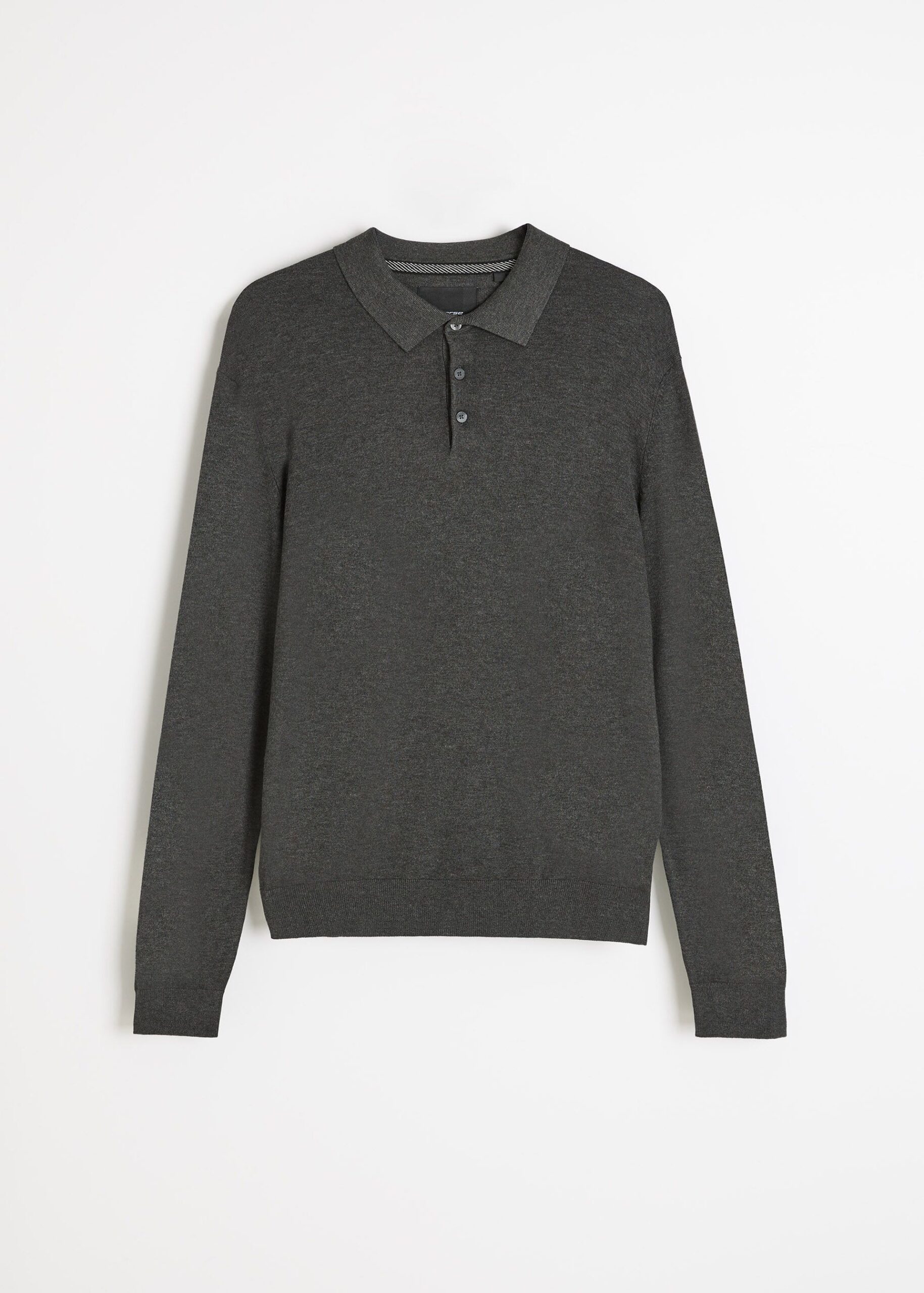 Светр-поло чоловічий POLO SWEATER графітовий меланж - Зображення 6