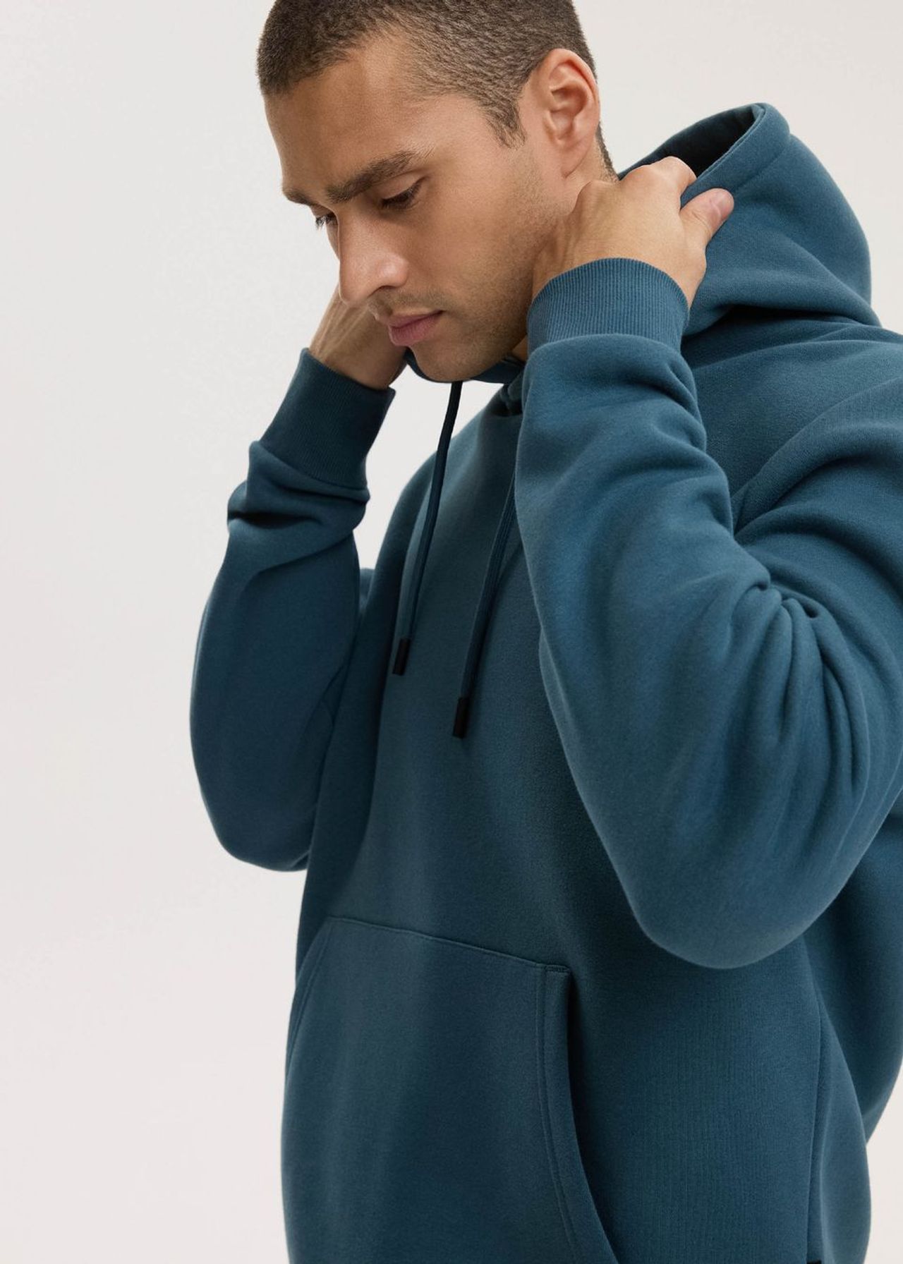Худи мужское BASEHOODY S261 петроль — изображение 8
