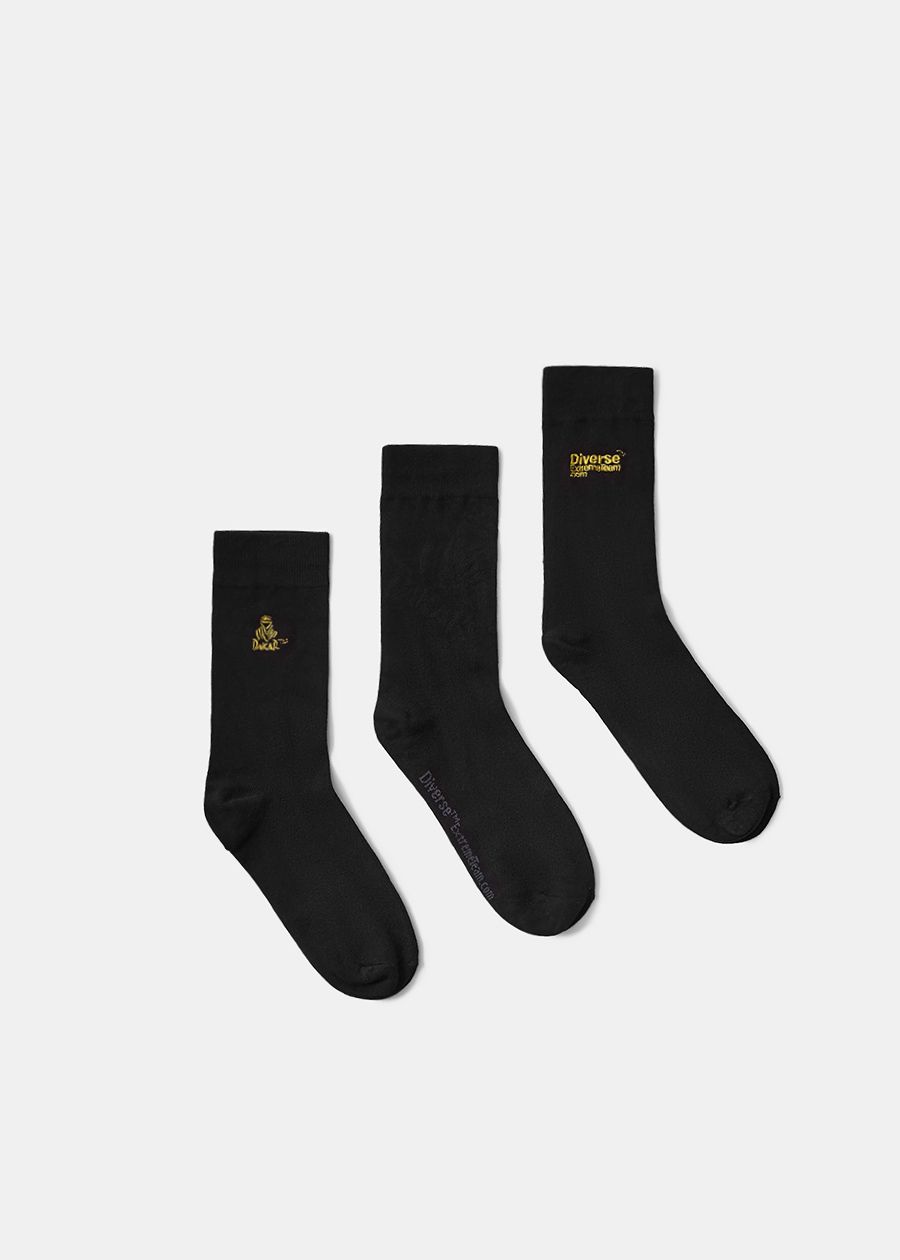 Комплект шкарпеток чоловічих DKR VIP SOCKS 256 три пари чорні