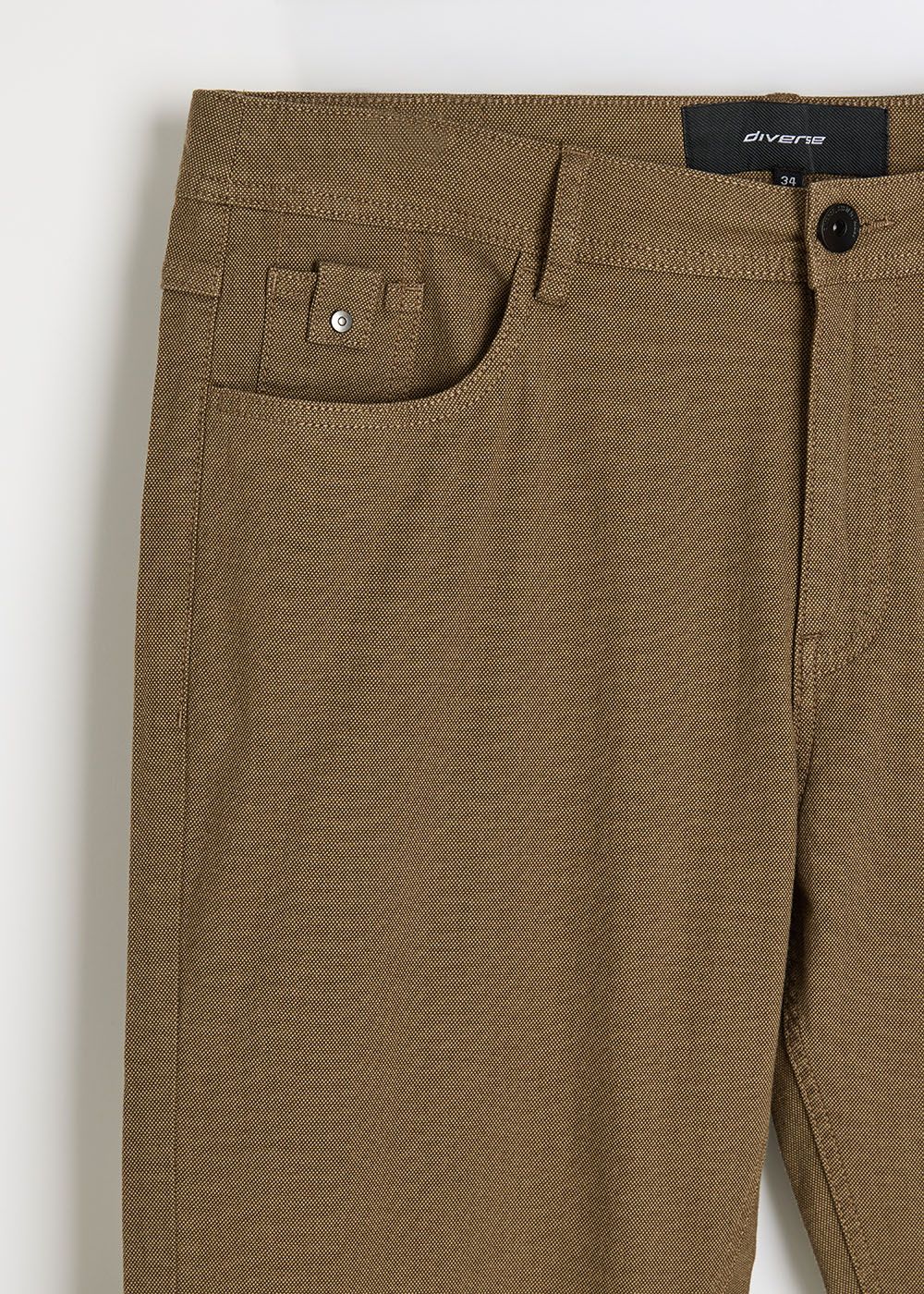 Брюки чоловічі slim fit RADEK хакі меланж - Зображення 6