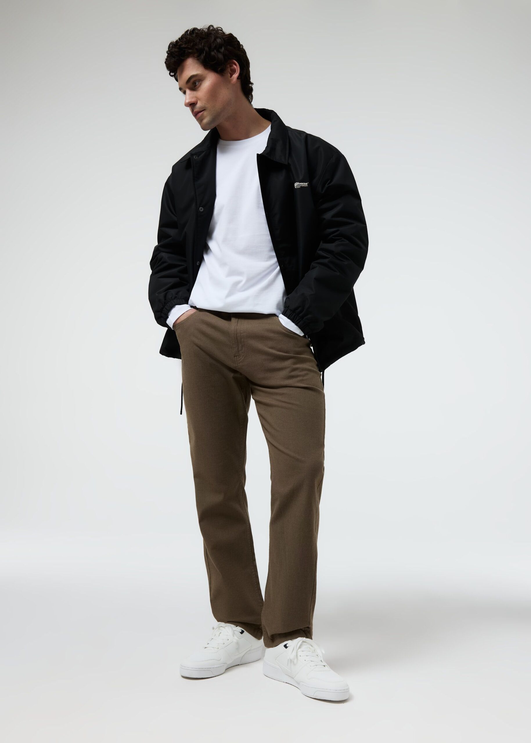 Брюки чоловічі slim fit RADEK хакі меланж