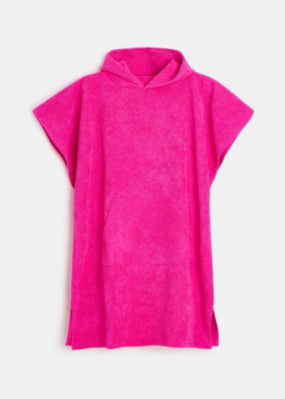 Пляжне пончо жіноче з капюшоном LADY PONCHO 263 фуксія