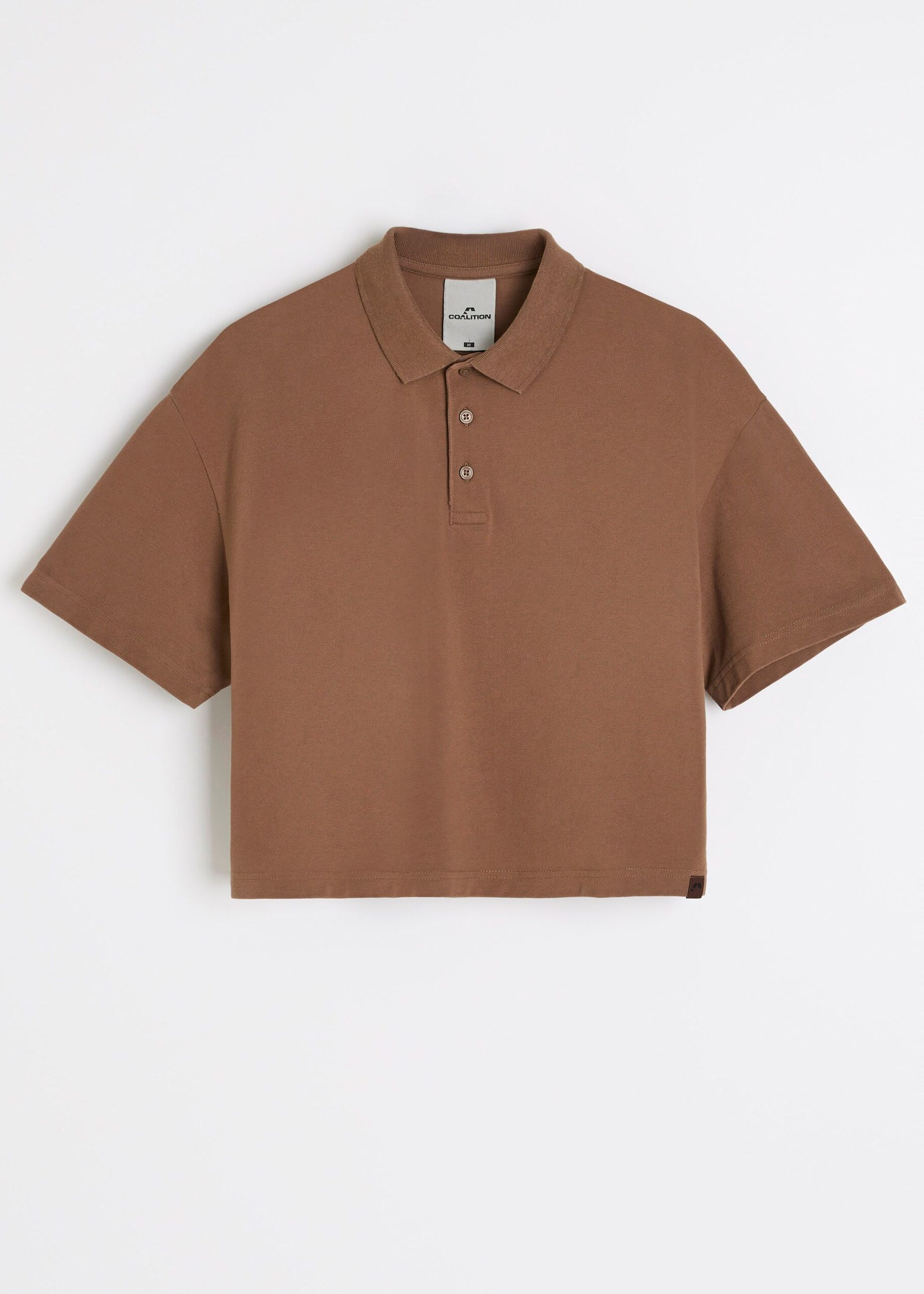 Футболка поло женская CLTN POLO коричневая — изображение 6