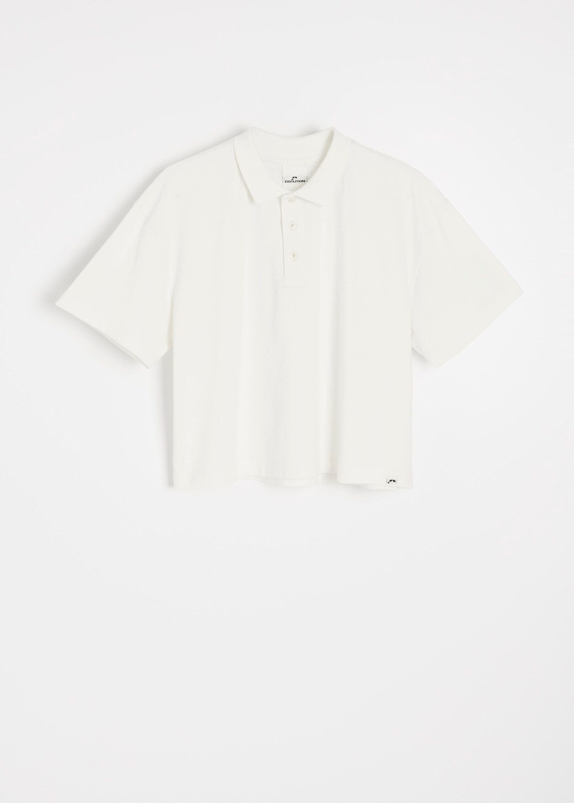 Футболка поло женская CLTN POLO теплый белый — изображение 6