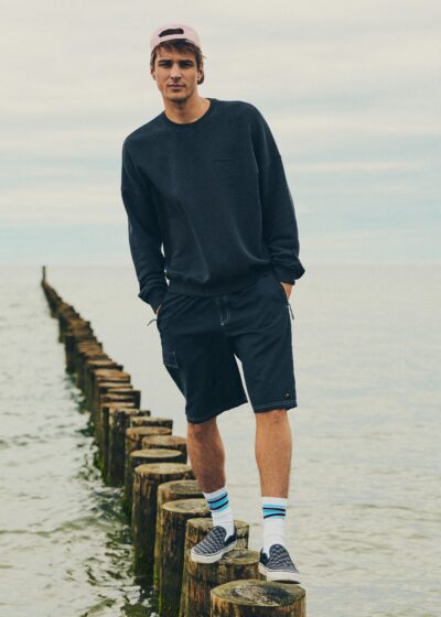Вільний cвітшот чоловічий CLTN CREWNECK графіт