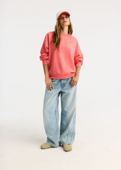 Світшот жіночий NOXVILLE з принтом червоний
